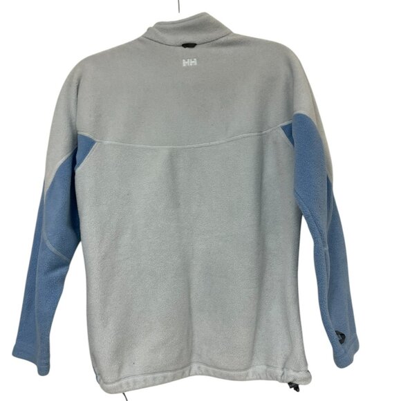 Helly Hansen Young Adult White Blue Full Zip Fleece Jacket With Pockets 16Yrs - Picture 2 of 10